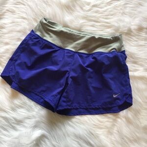 Nike Women's Blue and Gray Shorts